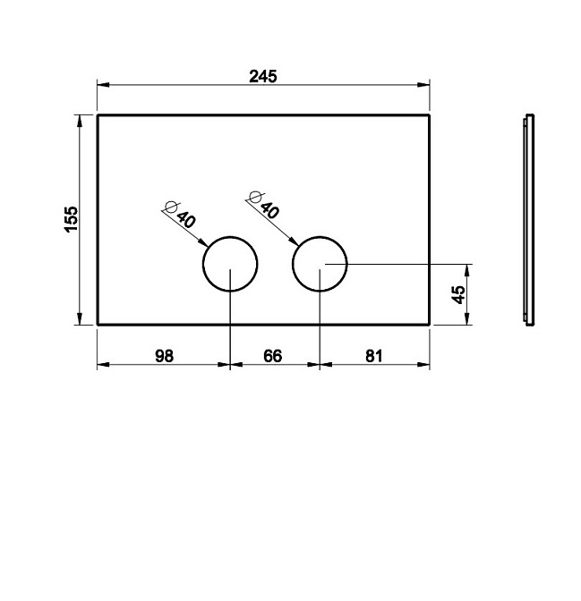Клавиша Gessi DIAMANTATO - фото-2 | interior market