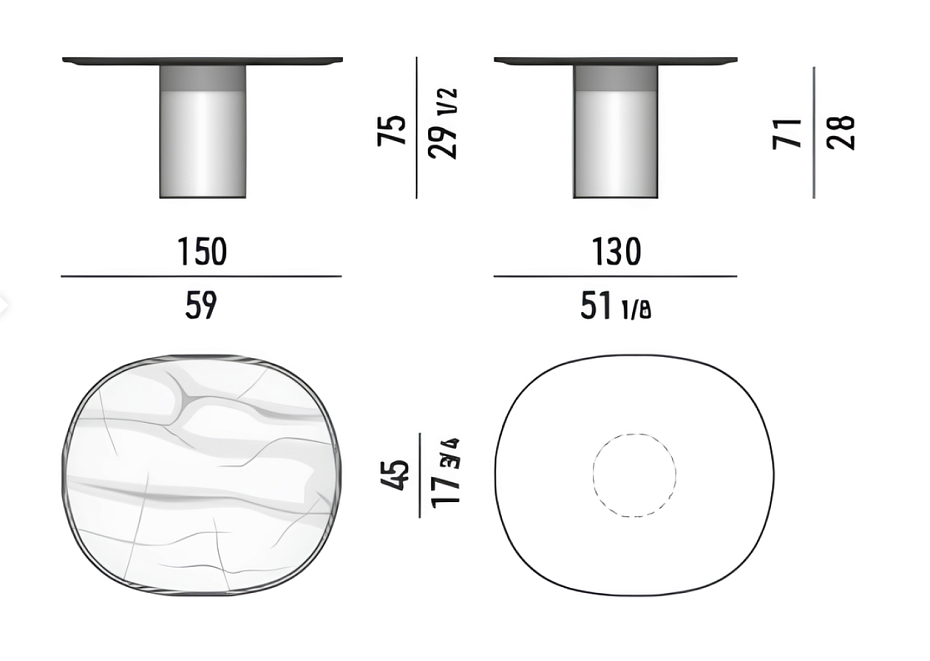 Обеденный стол Minotti Rayan - фото-3 | interior market