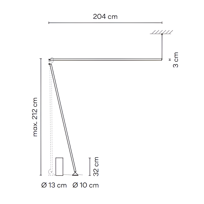 Торшер  Vibia Sticks solo - фото-3 | interior market