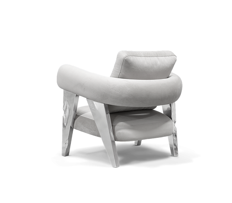 Кресло Boca do Lobo Ethereal Silver Armchair - фото-6 | interior market
