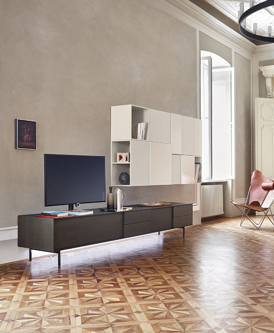 Стенка под ТВ Sangiacomo Lampo Open - фото-2 | interior market Стенка под ТВ Sangiacomo Lampo Open - фото-2 | interior market