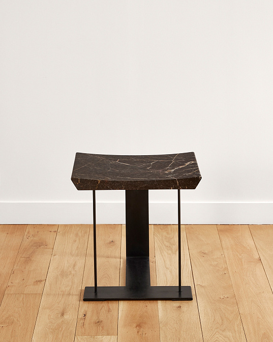 Табурет Pierre Chareau Marbre et métal - фото-3 | interior market