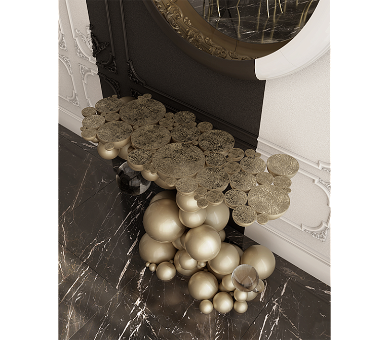Консоль  Boca do Lobo Newton Gold Console - фото-7 | interior market