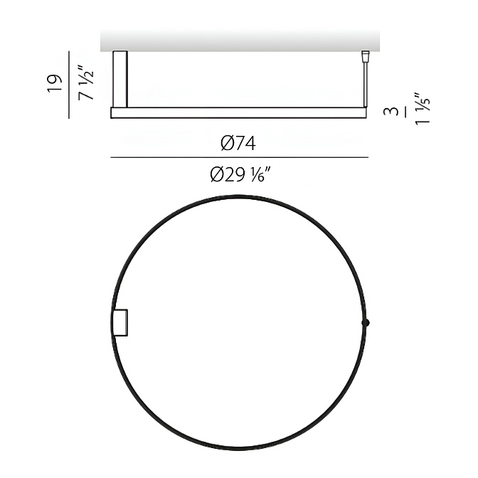 Потолочный светильник  Panzeri ZERO ROUND - фото-4 | interior market