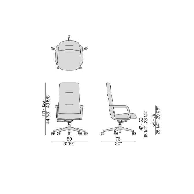 Офисный стул Porada CUNA - фото-6 | interior market