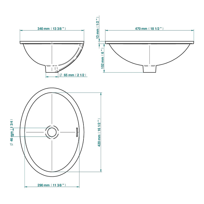 Раковина встраиваемая THG  - фото-4 | interior market