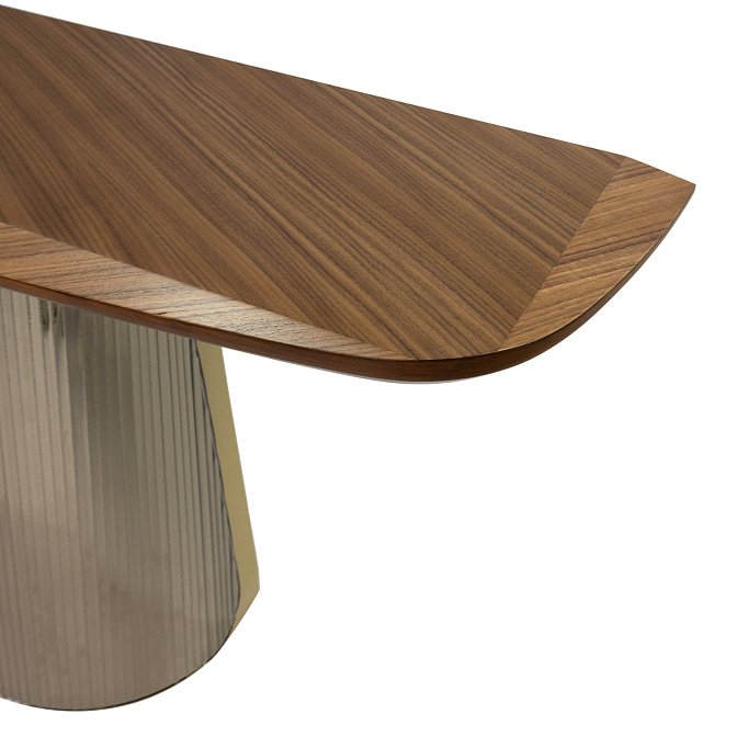 Консоль  Tonin Casa ADONE PLISSÉ silk wood - фото-3 | interior market