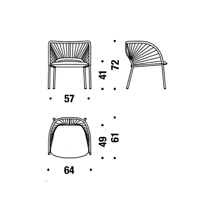 Кресло Moroso Yumi - фото-2 | interior market