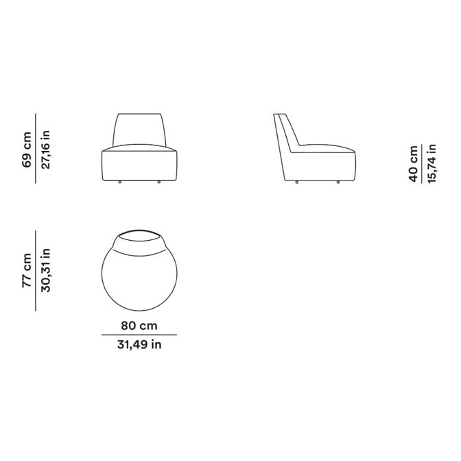 Кресло Tacchini Baobab - фото-4 | interior market