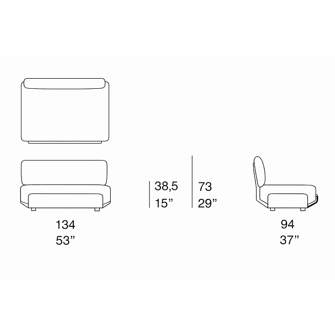 Диван для улицы Paola lenti OASI - фото-5 | interior market