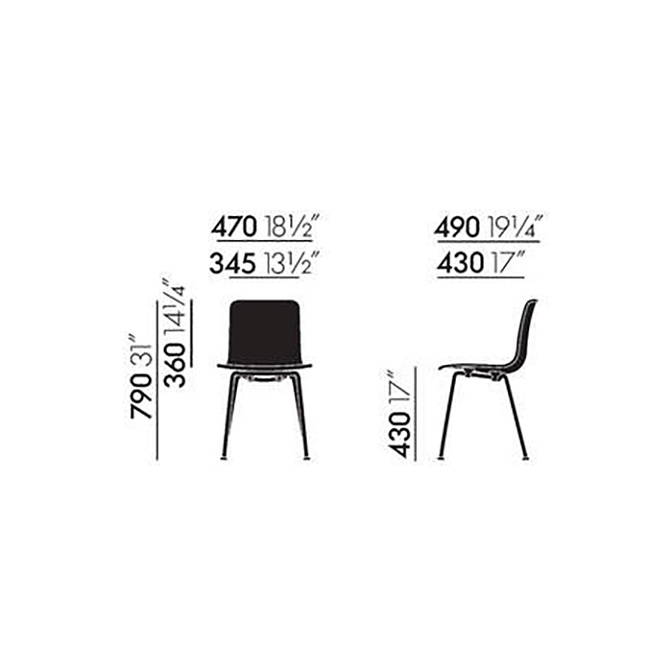 Обеденный стул Vitra Hal Re Tube - фото-5 | interior market