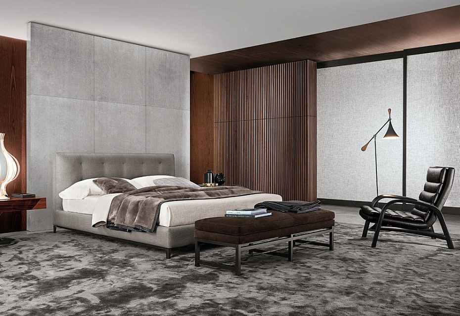 Кровать Minotti Andersen Bed Quilt - фото-2 | interior market