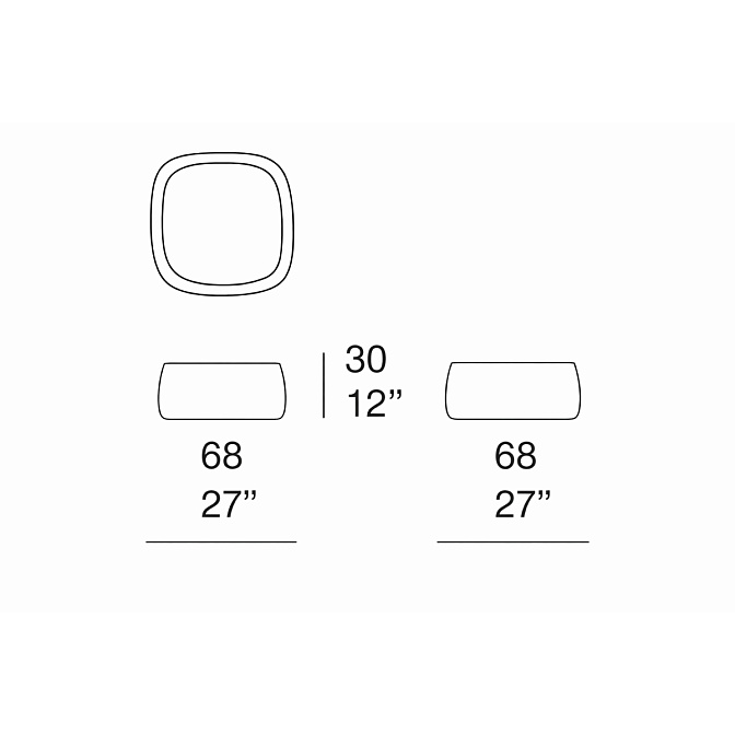 Пуф для улицы Paola lenti Smile - фото-3 | interior market