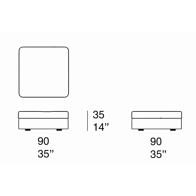 Пуф для улицы Paola lenti Cove - фото-3 | interior market