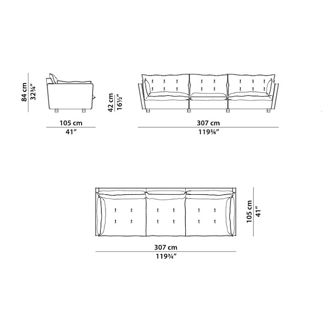 Диван Baxter SORRENTO - фото-3 | interior market