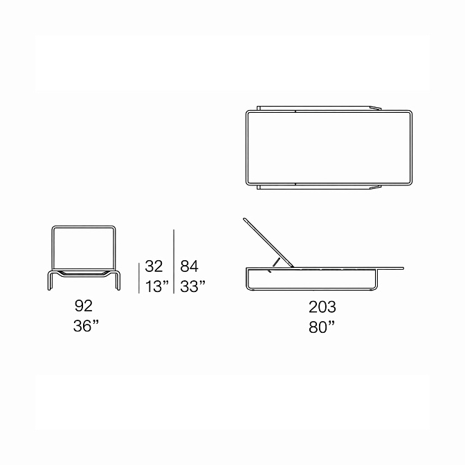 Уличный шезлонг Paola lenti Baleari - фото-3 | interior market