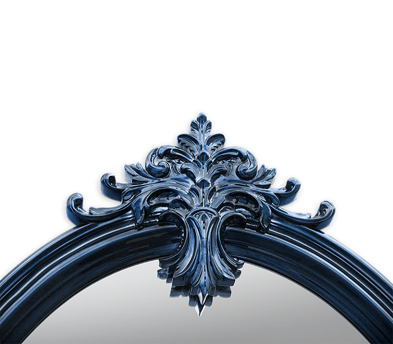 Зеркало интерьерное Boca do Lobo Marie Antoinette Blue Mirror - фото-3 | interior market