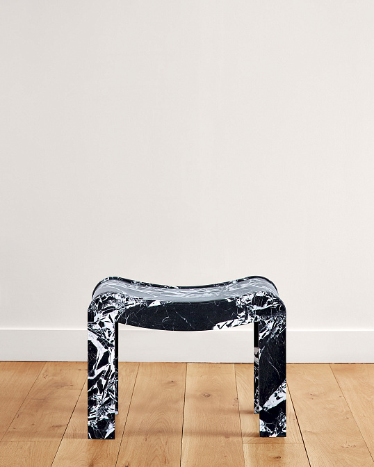 Табурет Pierre Chareau Curule marbre - фото-2 | interior market