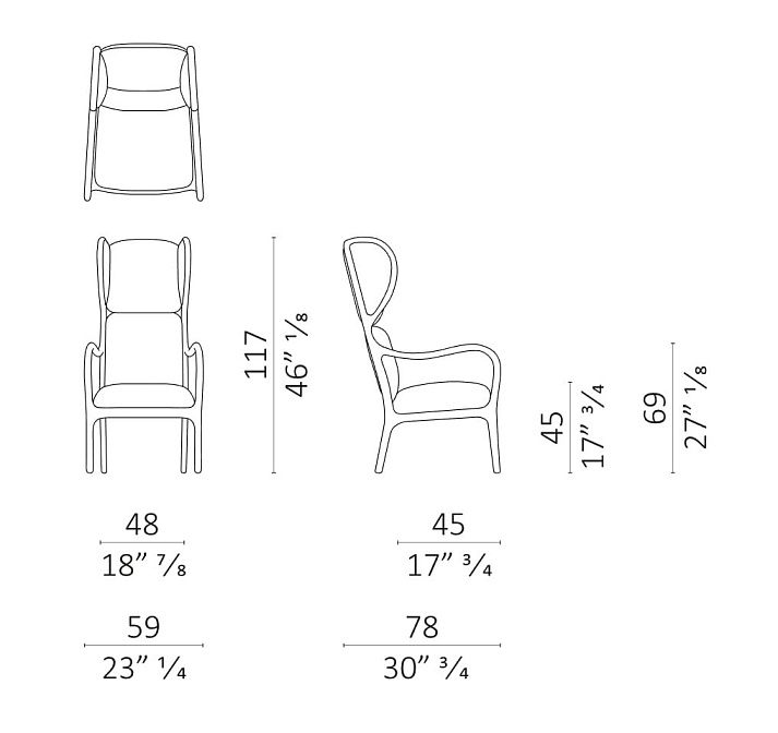 Кресло Ceccotti Bergère30 - фото-3 | interior market