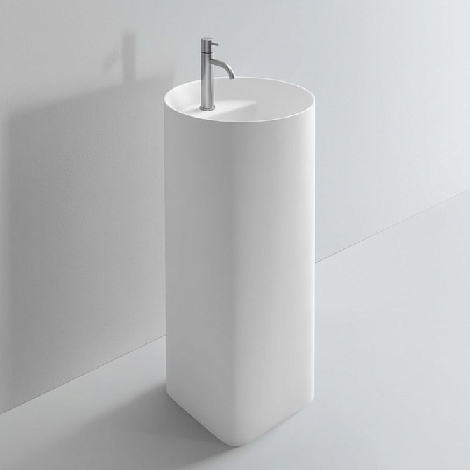 Раковина напольная слив в пол с отверстием под смеситель MILLDUE AZUMA 88 - фото-1 | interior market