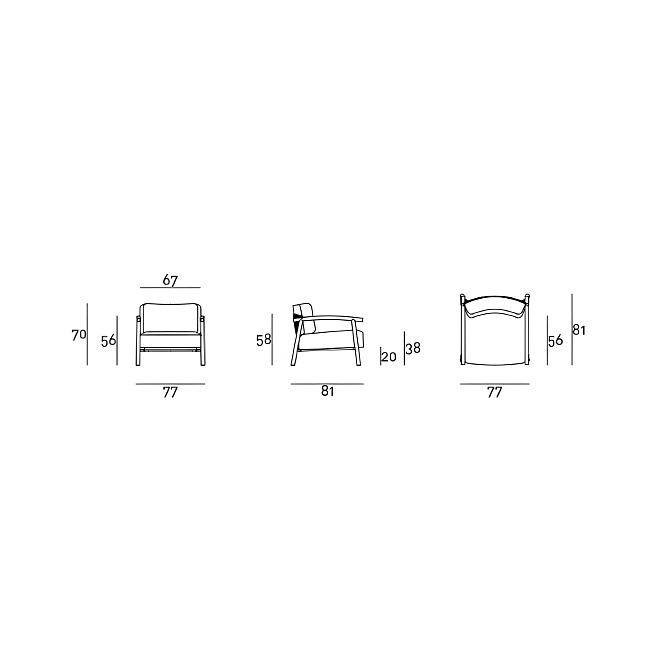 Кресло Living Divani Kasumi - фото-4 | interior market