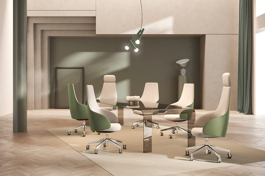 Вращающееся кресло офисное Kastel Kontea High back - фото-3 | interior market