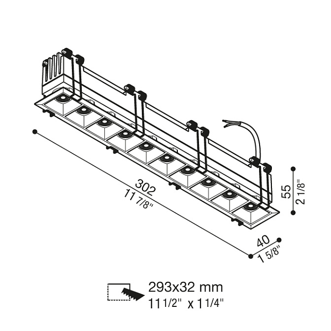 Встраиваемый светильник  Lombardo Kura X10 - фото-2 | interior market