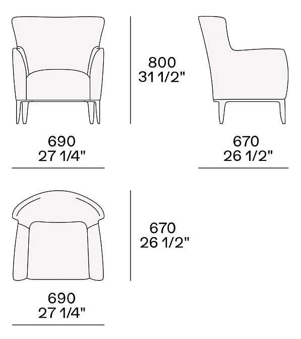 Кресло Poliform Gentleman Single - фото-4 | interior market