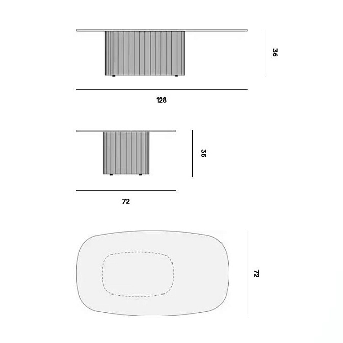 Кофейный столик для улицы Manutti Nami - фото-4 | interior market