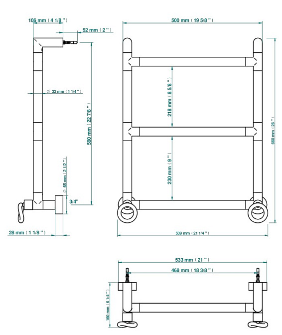 Полотенцесушитель THG Collection "O" - фото-2 | interior market