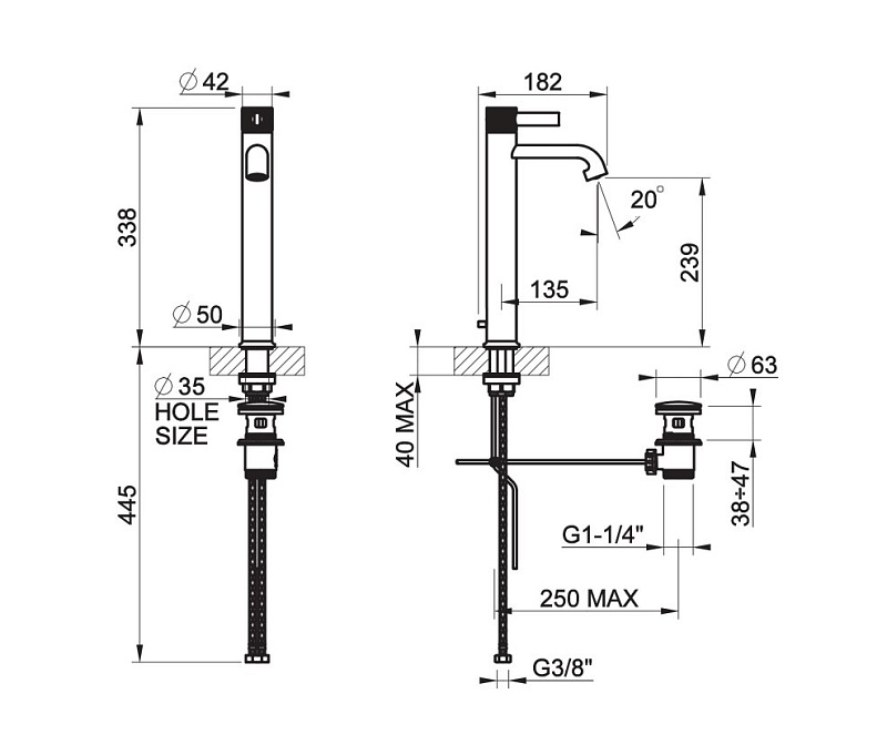 Смеситель для раковины Gessi INCISO - фото-4 | interior market