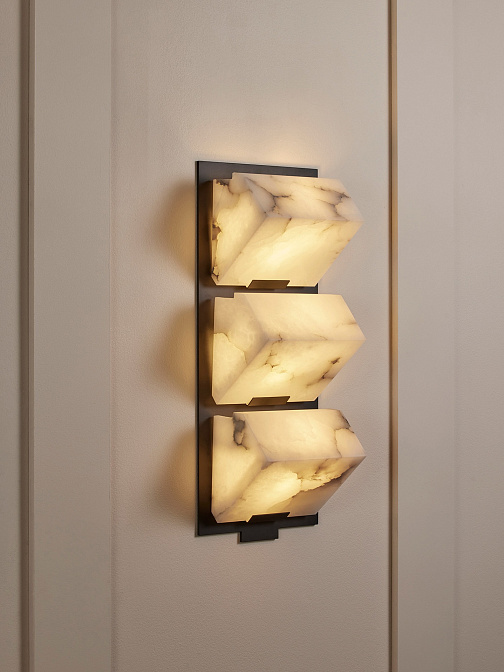 Бра Pierre Chareau Triple bloc auvent 185 fond métal - фото-3 | interior market