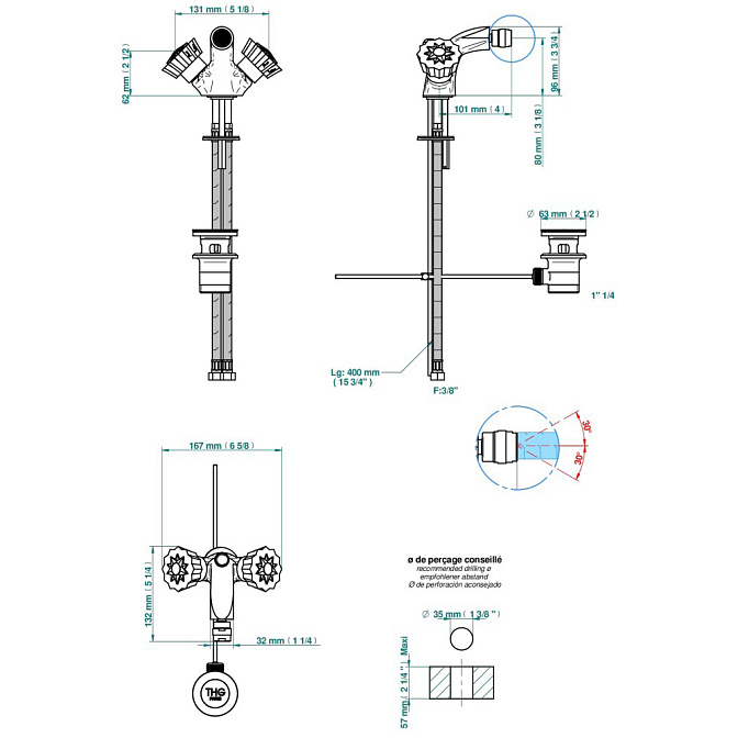 Смеситель для биде THG  - фото-2 | interior market
