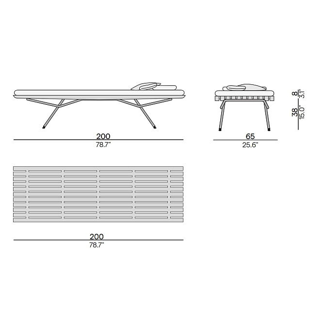 Шезлонг для улицы Manutti San - фото-4 | interior market