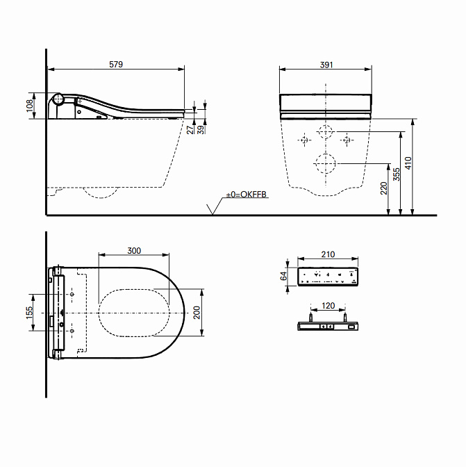 Сиденье для унитаза с функцией биде Toto WASHLET RW - фото-4 | interior market