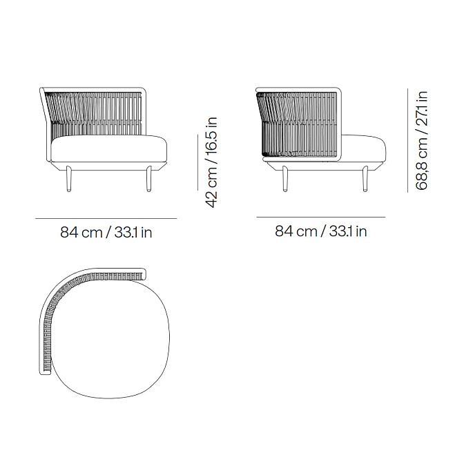 Кресло для улицы Point1920 Amba Woven - фото-6 | interior market