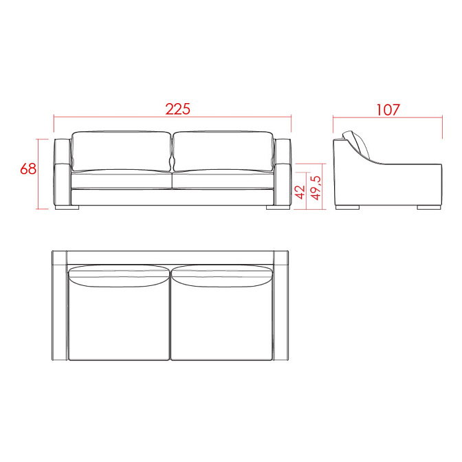 Диван JNL JC 60 - фото-4 | interior market