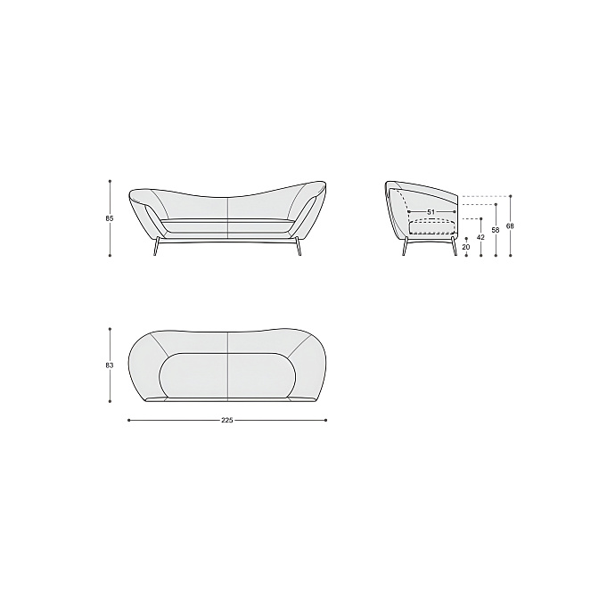 Диван Saba Oltremare - фото-7 | interior market