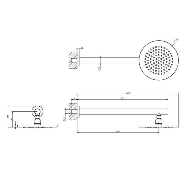 Верхний душ Gessi GESSI 316 - фото-2 | interior market