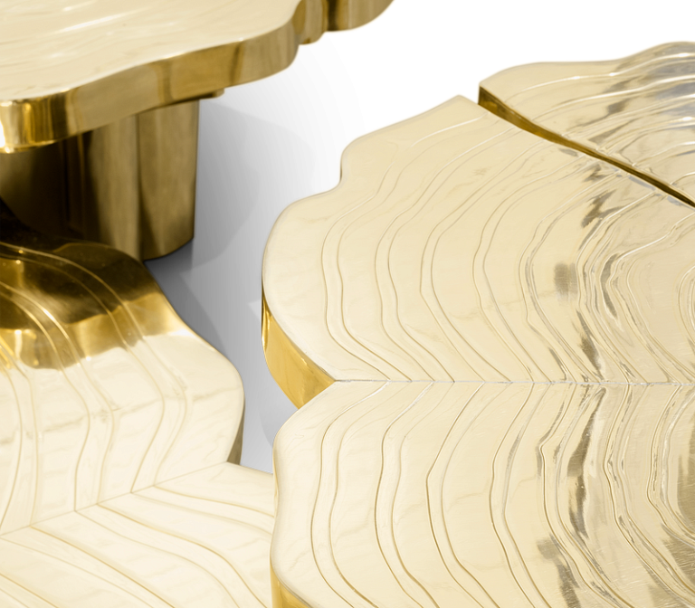Журнальный столик Boca do Lobo Fortuna Gold Center Table - фото-5 | interior market