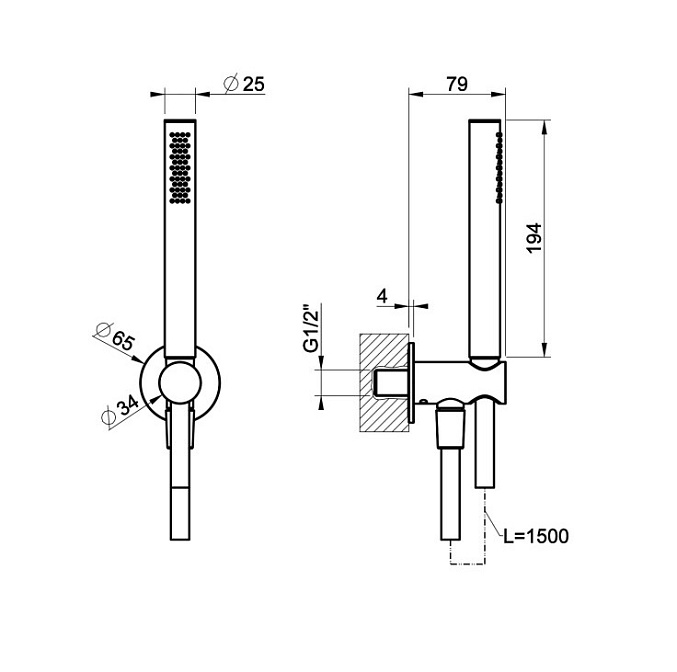 Душевой гарнитур Gessi GESSI316 - фото-2 | interior market