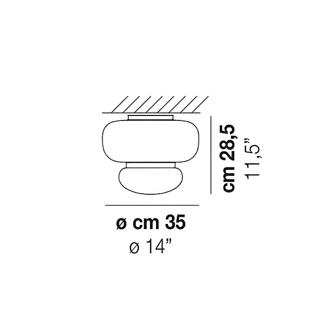 Потолочный светильник  Vistosi FARO - фото-3 | interior market