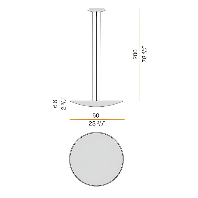 Потолочный светильник  Panzeri Gong - фото-6 | interior market