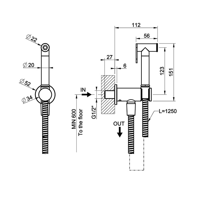 Гигиенический душ GESSI Anello - фото-2 | interior market