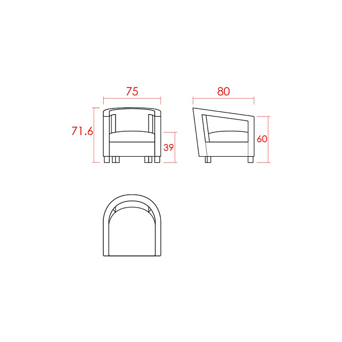 Кресло JNL LOUNGE - фото-3 | interior market
