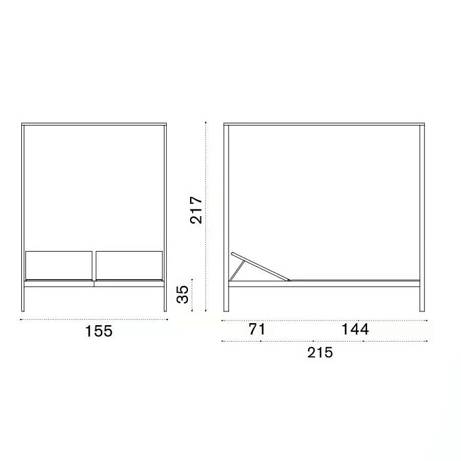 Уличная кровать-шезлонг Ethimo Allaperto Urban - фото-2 | interior market