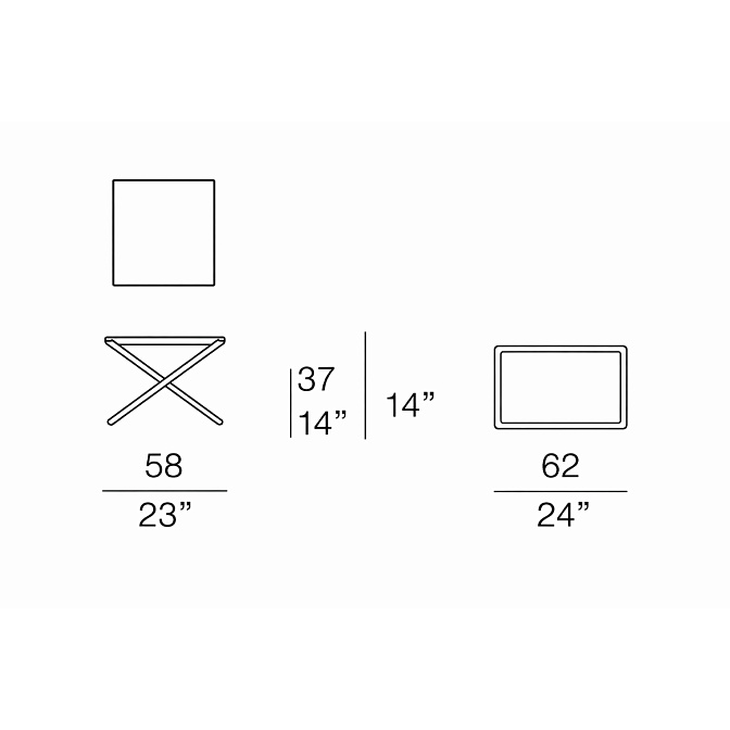 Табурет Paola lenti Portofino - фото-3 | interior market