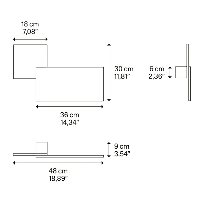 Бра Lodes (Studio Italia Design) Puzzle square & rectangle - фото-2 | interior market