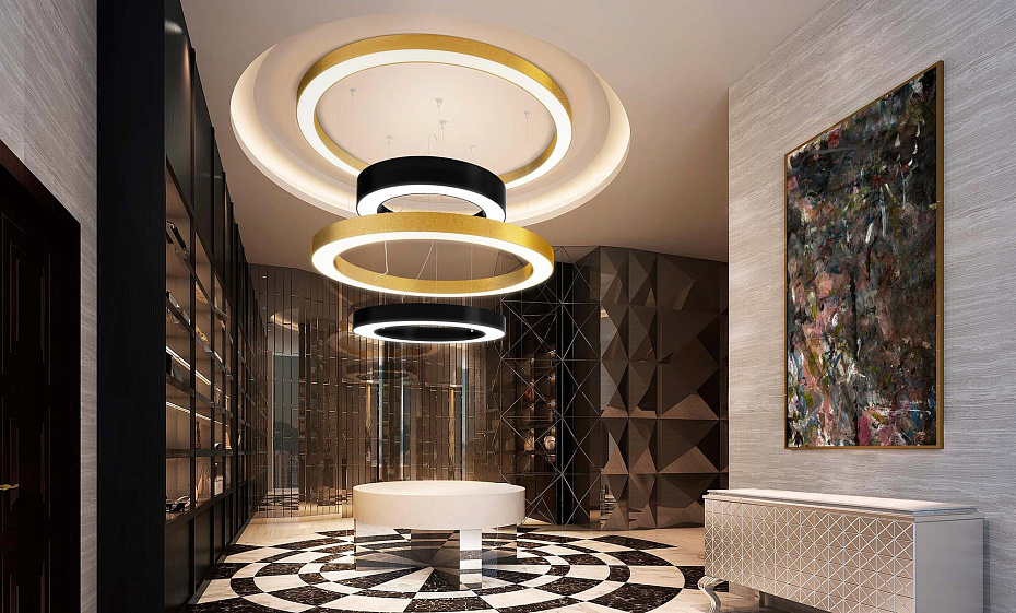 Потолочный светильник  Panzeri Silver Ring - фото-4 | interior market