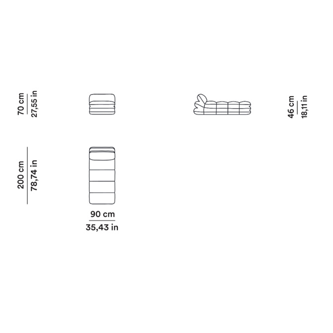 Кушетка Tacchini Solar - фото-4 | interior market Кушетка Tacchini Solar - фото-4 | interior market